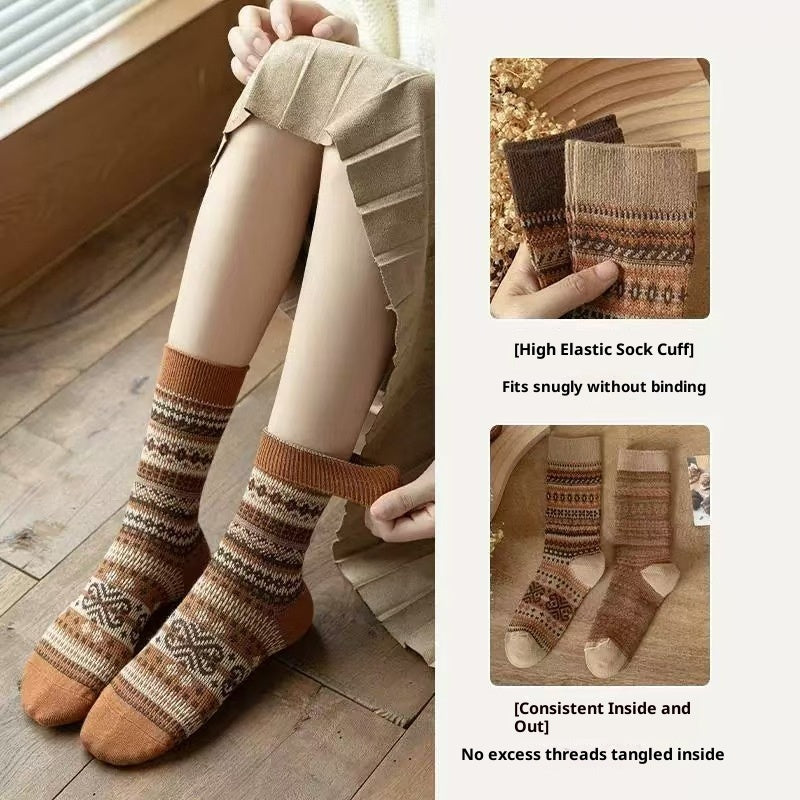 Bunching Retro Mid-calf Socks