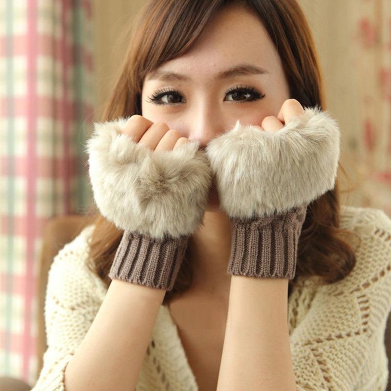 Women's Half Finger Mittens