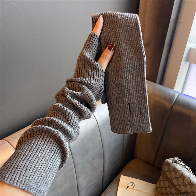 Knitted Fingerless Gloves