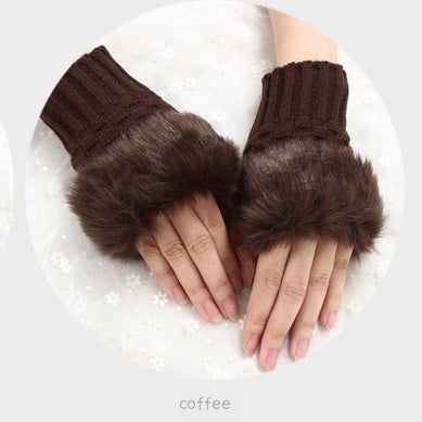 Women's Half Finger Mittens