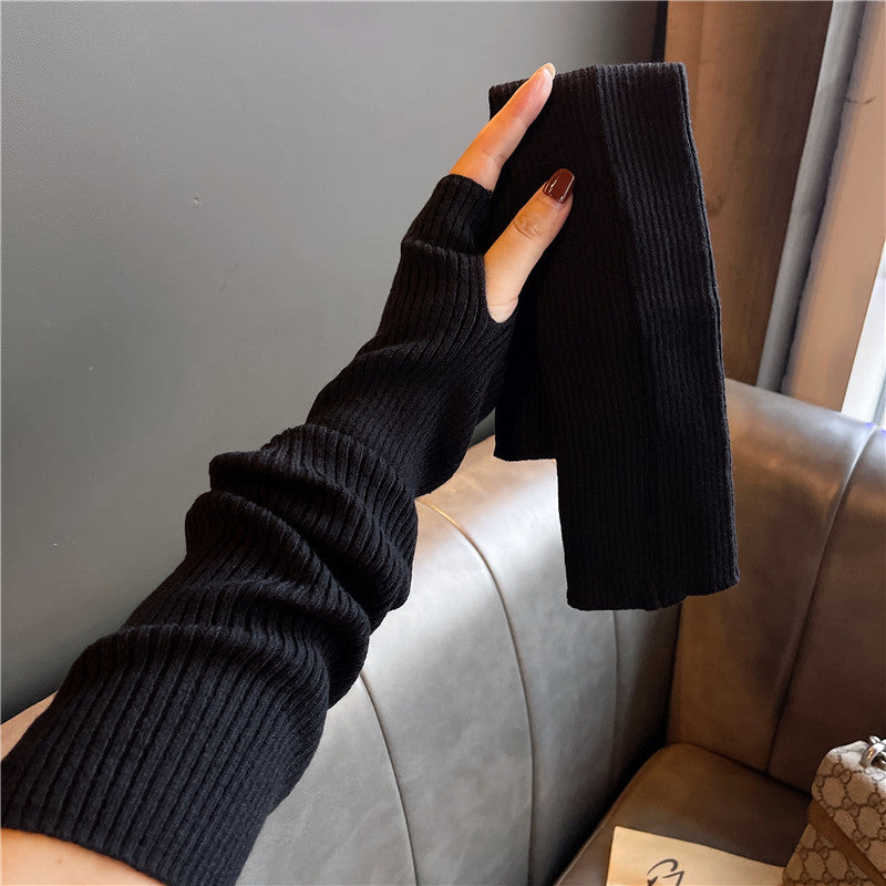 Knitted Fingerless Gloves