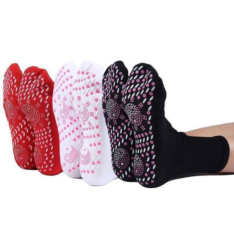 Self-heating Socks with Foot Massager