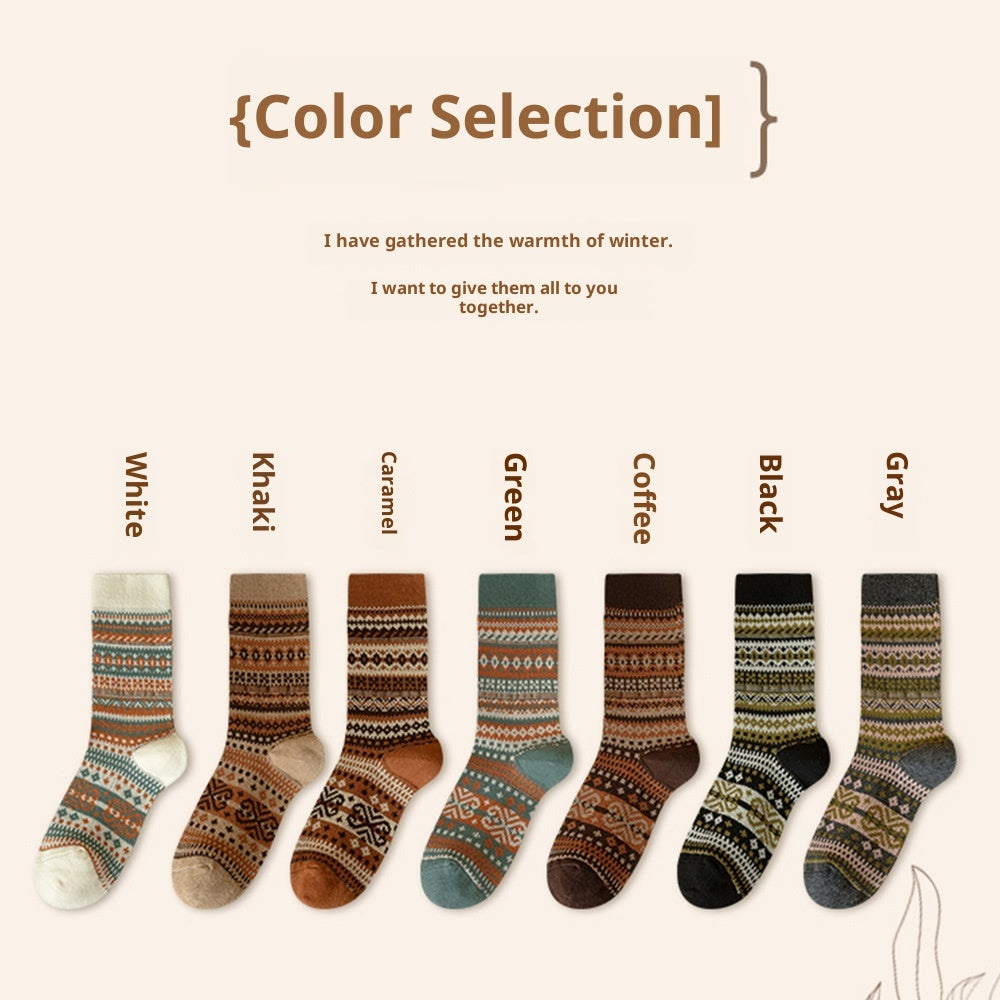Bunching Retro Mid-calf Socks