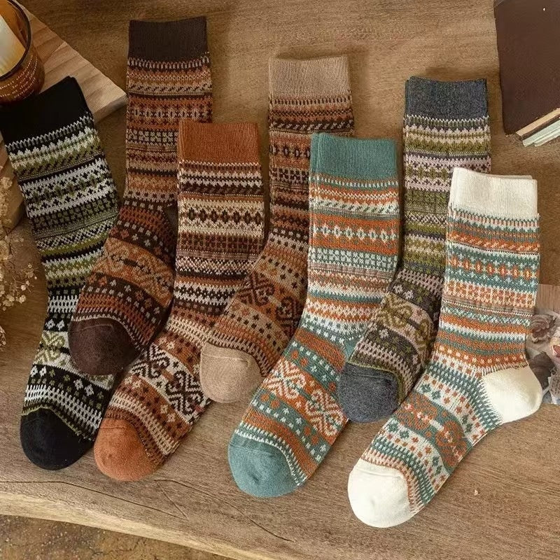 Bunching Retro Mid-calf Socks