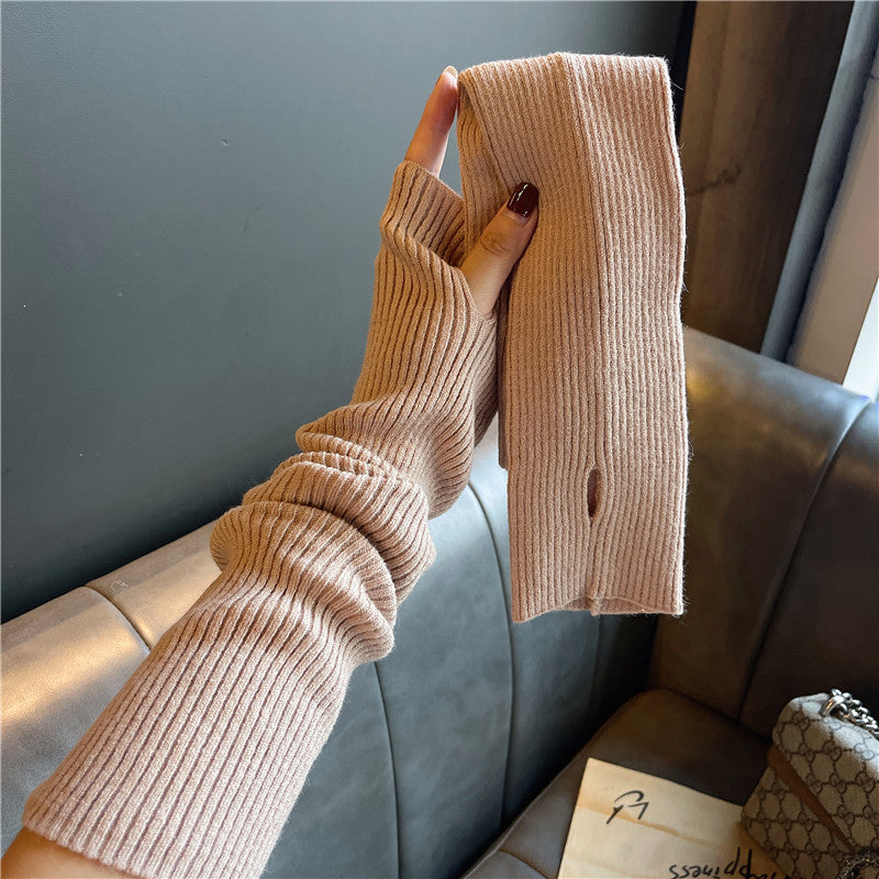 Knitted Fingerless Gloves