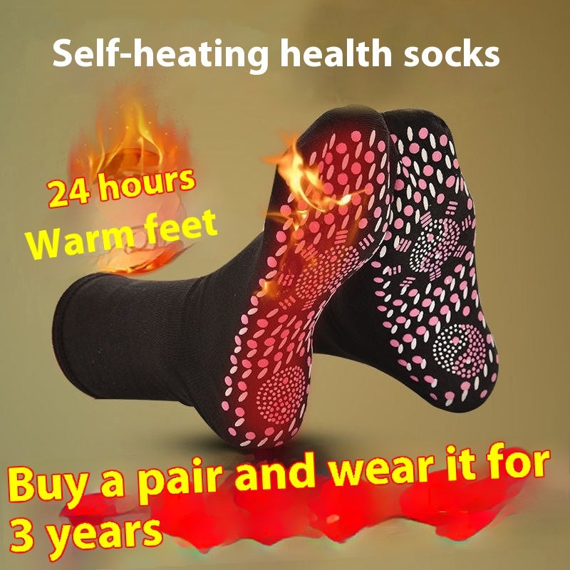 Self-heating Socks with Foot Massager
